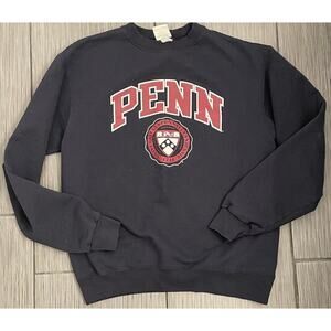 Vintage Penn University Champion Eco Fleece Crewneck Sweatshirt Size Medium Blue